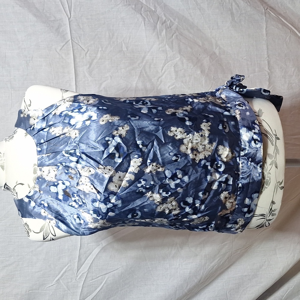 Blue Floral top blouse